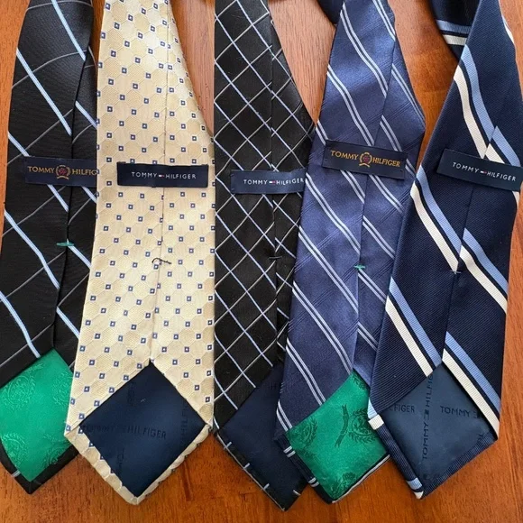 Tommy Hilfiger Neckties Silk 5Ties Excellent Condition - Picture 2 of 4